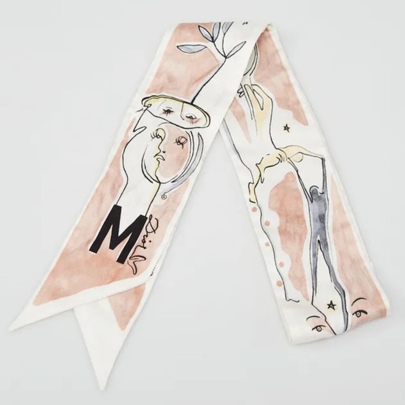 Dior Accessories - Dior Multicolor Silk ABCDIOR “M” Twilly Scarf